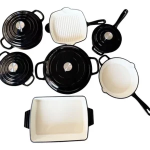 11 Pcs Cast Iron Pots