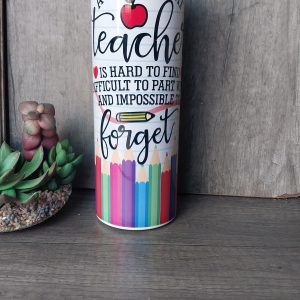 A Truly Great Teacher – Printed Long Skinny Flask