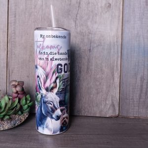 My Onbekende Toekoms – Printed Long Skinny Flask