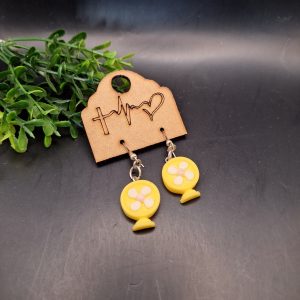 Yellow & White Electrical Fan