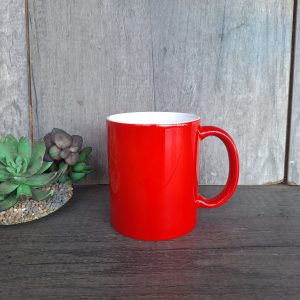 Colour Changing Printed Mug – Red