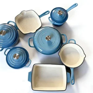 11 Pcs Cast Iron Pots