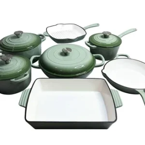 11 Pcs Cast Iron Pots