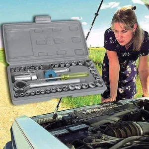 Small 40 Pcs Combination Socket Wrench Set