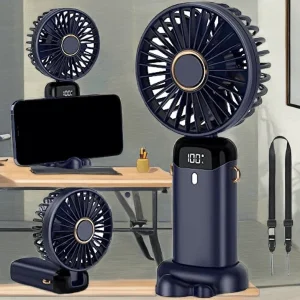 Portable Handheld Mini Fan with Power Display
