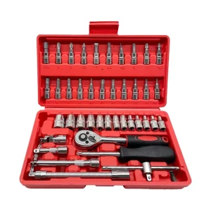 46-Piece All-in-One Socket Wrench Tool Set with Storage Case
