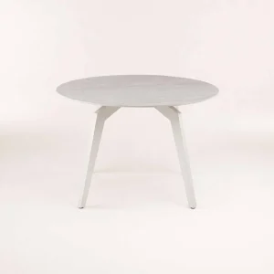 CARA 120cm ROUND STONE TOP DINING TABLE