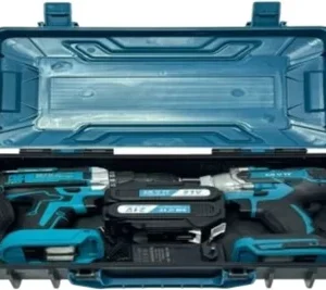 1300W 2-Piece Cordless Power Drill and Wrench Set
