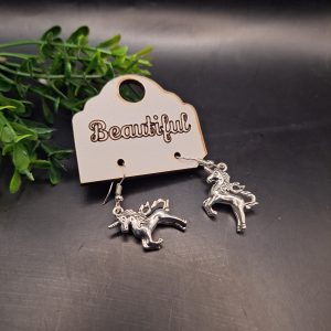Unicorn Earring – Silver